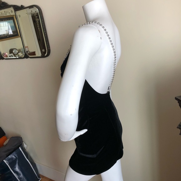 Vintage 90s Climax for David Warren velvet mini - Picture 5 of 8